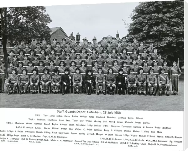 staff guards depot caterham 23 july 1958 tarr