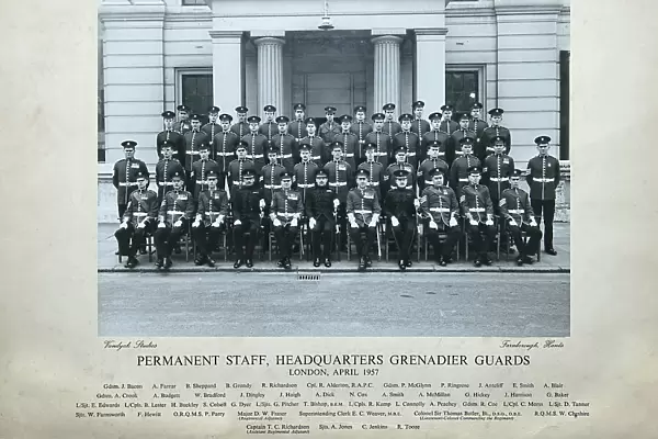 permanent staff headquarters london april 1957