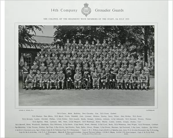 14th Company Colonel with Staff 5 July 1955 Carter