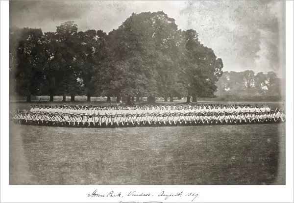 Battalion in Square, Windsor 1869 Album6 Grenadiers 0420