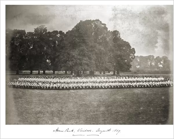 Battalion in Square, Windsor 1869 Album6 Grenadiers 0420