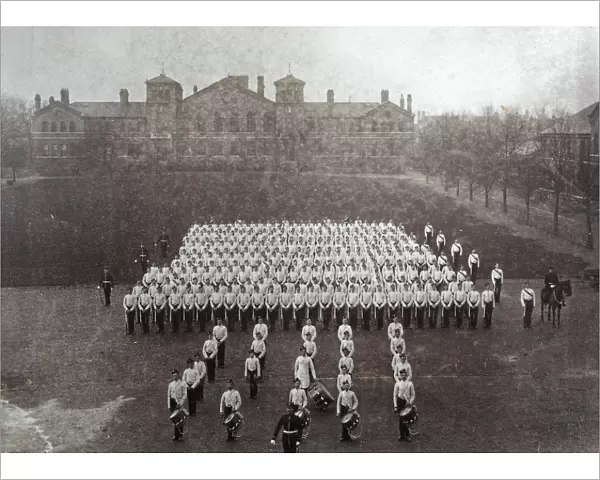 1896 2nd battalion davies (on horseback) drum maj gates