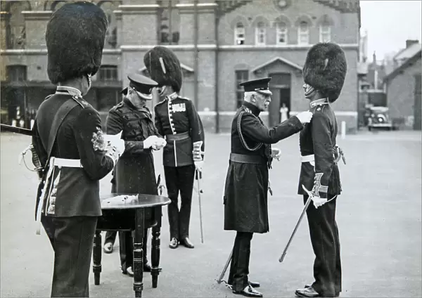 duke of connaught? awarding medals chelsea barracks