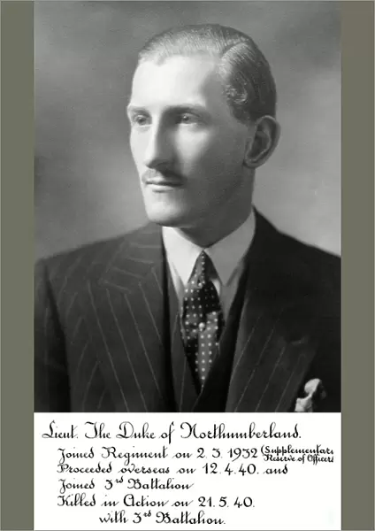 lt the duke of northumberland