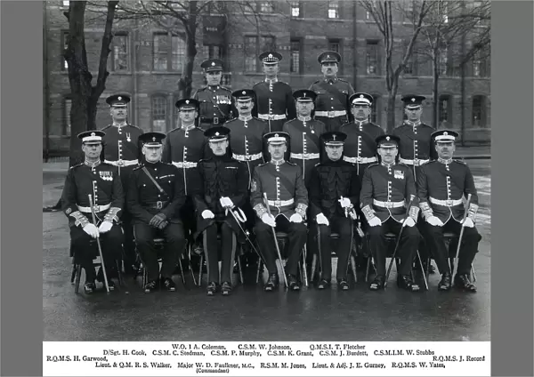 guards depot warrant officers january 1937 coleman