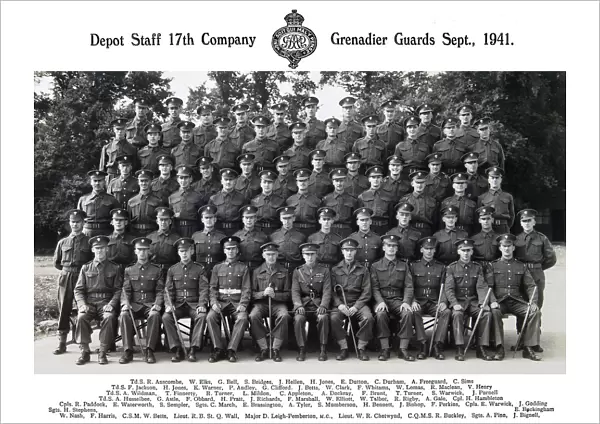 17th company depot staff september 1941 anscombe