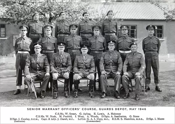 1946 senior warrant officers course guards depot