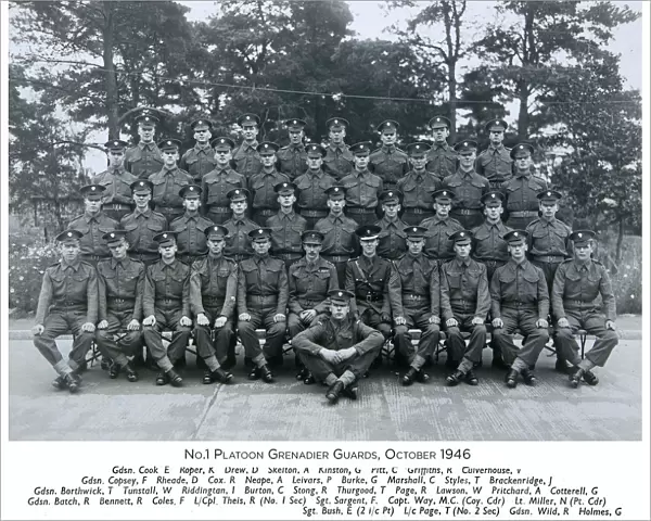 no. 1 platoon grenadier guards october 1946 cook
