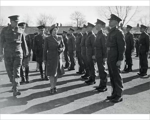 inspection hrh princess elizabeth 1945