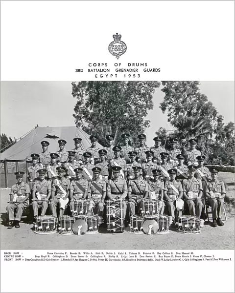 corps of drums 3rd battalion egypt 1953 cleverley