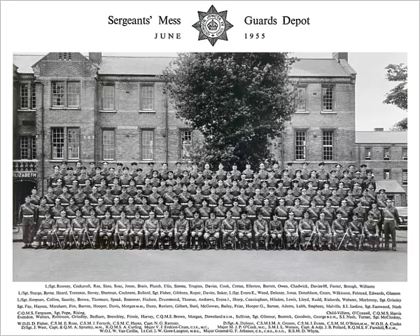 sergeants mess guards depot june 1955