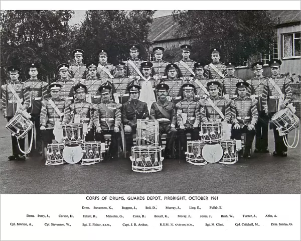 corps of drums guards depot pirbright october 1961