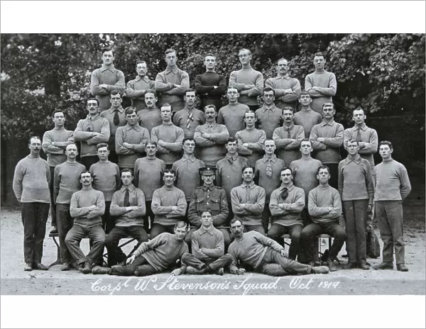 cpl w stevensons squad october 1914