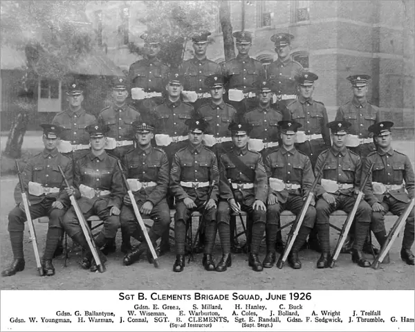 sgt b clements brigade squad june 1926