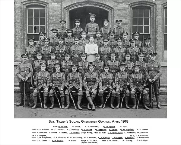 sgt a tilleys squad april 1918 caterham
