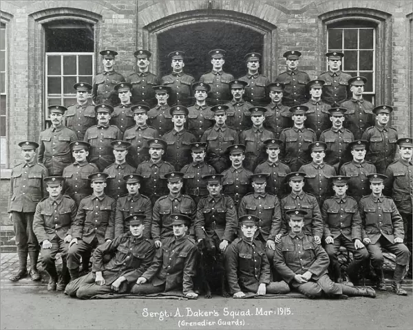 sgt a bakers squad march 1915 caterham