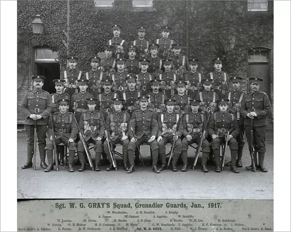 sgt w g grays squad january 1917