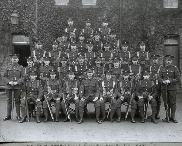 sgt w g grays squad january 1917