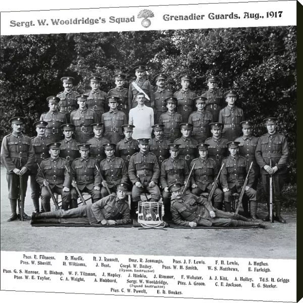 sgt w wooldridges squad august 1917