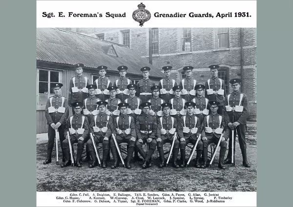 sgt e foremans squad april 1931