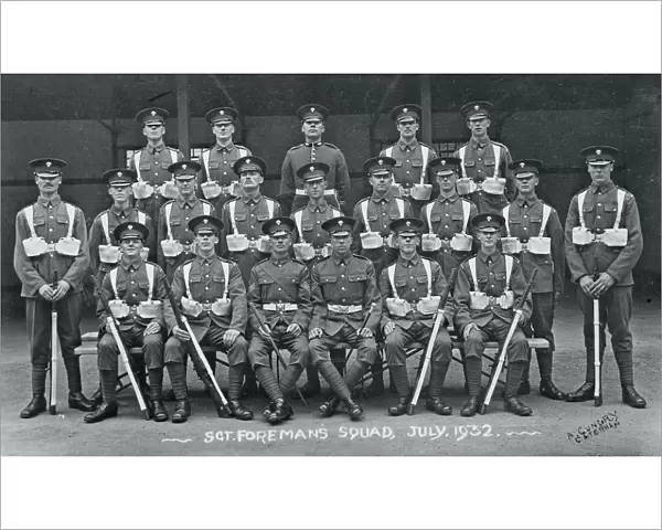 sgt foremans squad july 1932