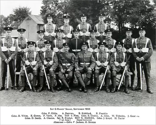 sgt g raikes squad september 1933