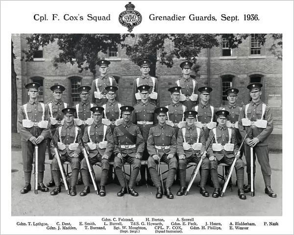 cpl f coxs squad september 1936 felstead