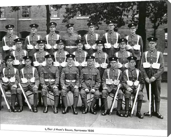 l  /  sgt j hares squad september 1936