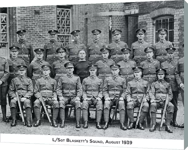 l  /  sgt blasketts squad august 1939 caterham