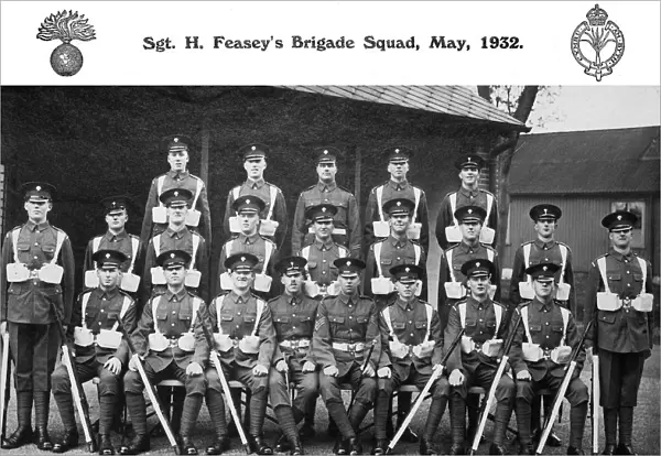 sgt h feaseys squad may 1932 caterham