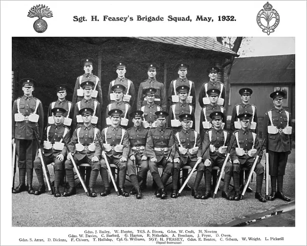 sgt h feaseys squad may 1932 caterham