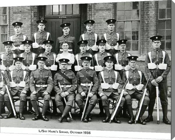 l  /  sgt hares squad october 1936