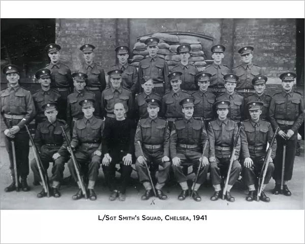 l  /  sgt smiths squad chelsea 1941 l  /  sgt smiths squad