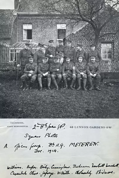 officers meteren december 1914 williams hughes