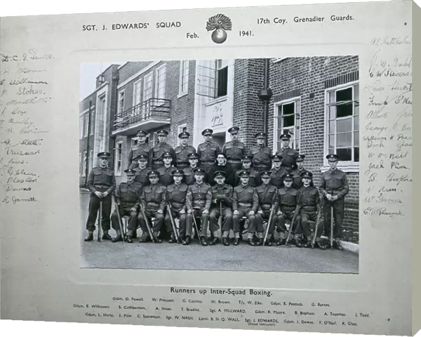 sgt j edwards squad february 1941 powell