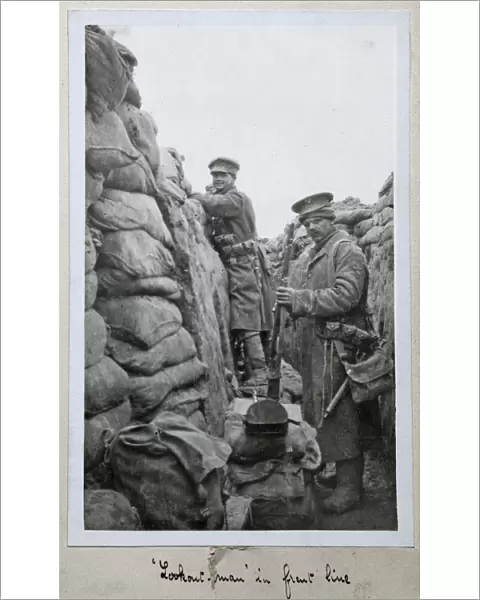 trench lookout man front line