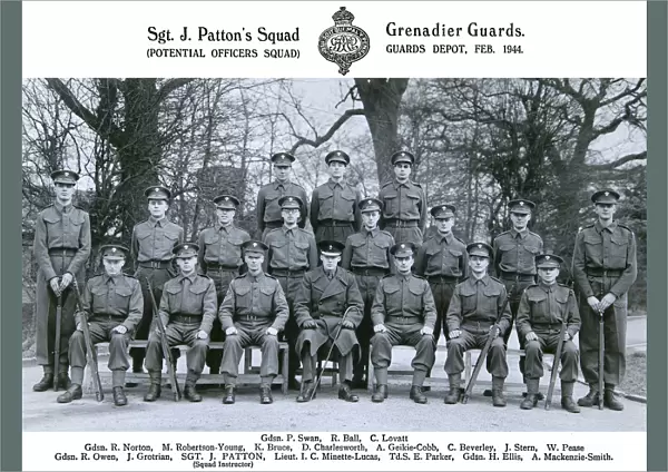 sgt j pattons squad february 1944 swan