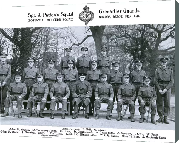 sgt j pattons squad february 1944 swan
