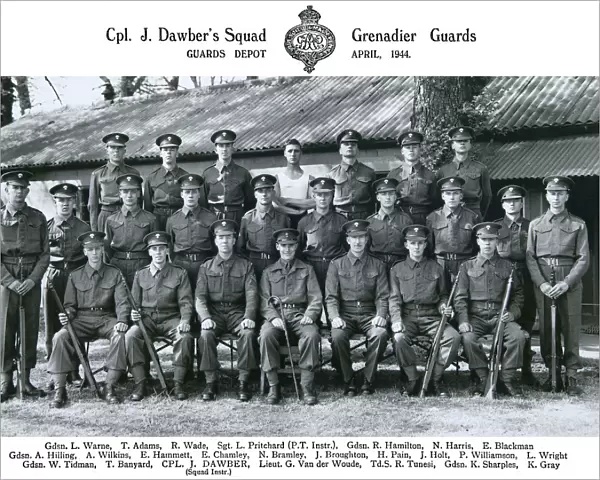 cpl j dawbers squad april 1944 warne