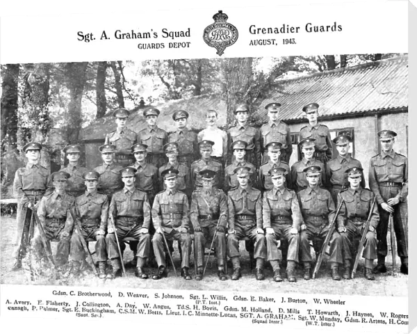 sgt a grahams squad august 1943 brotherwood