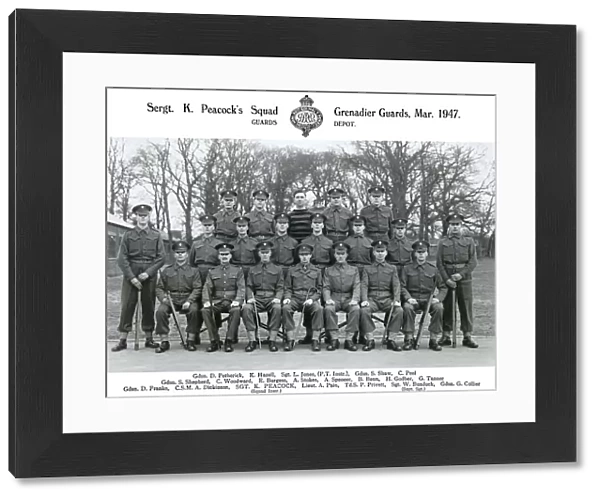 sgt k peacocks squad march 1947 petherick