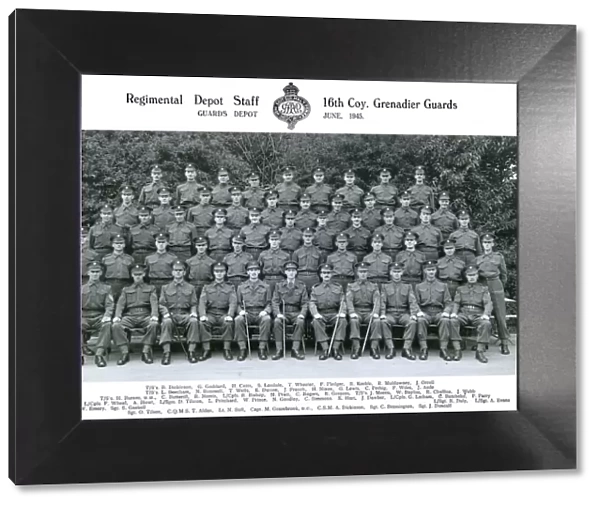 regimental depot staff 16 company june 1945 dickinson