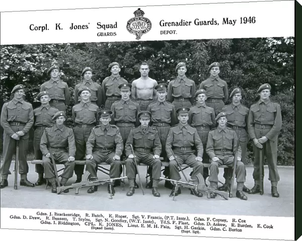 cpl k jones squad may 1946 brackenridge