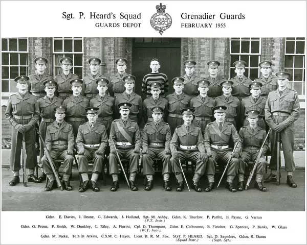 sgt p heards squad february 1955 davies