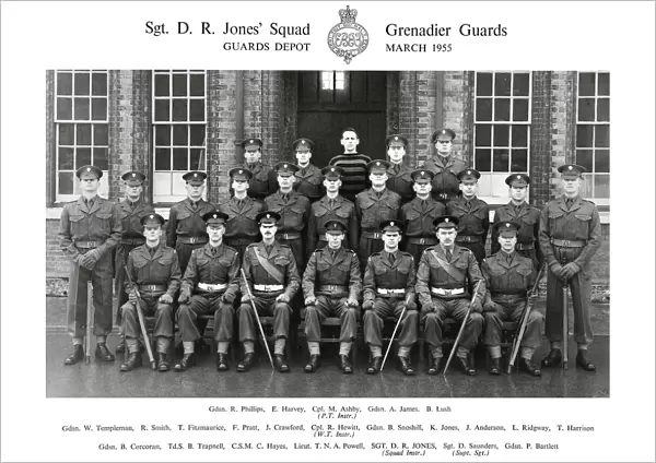 sgt d r jones squad march 1955 phillips