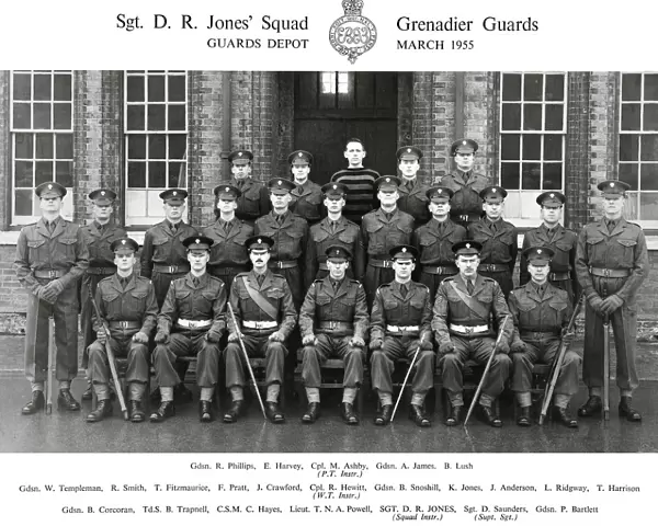 sgt d r jones squad march 1955 phillips