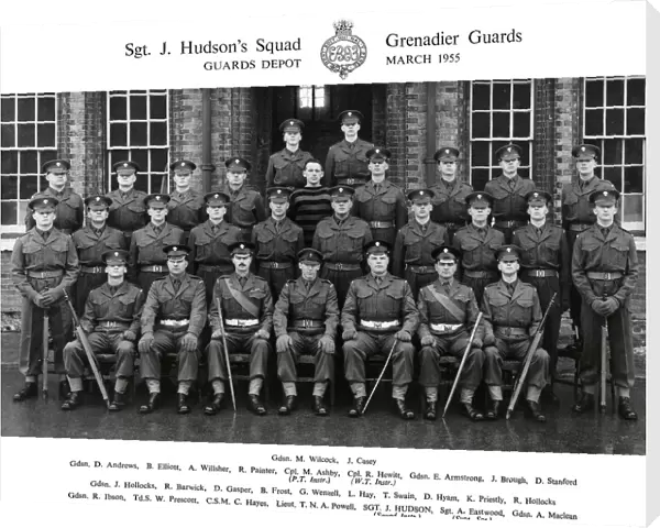 sgt j hudsons squad march 1955 wilcock