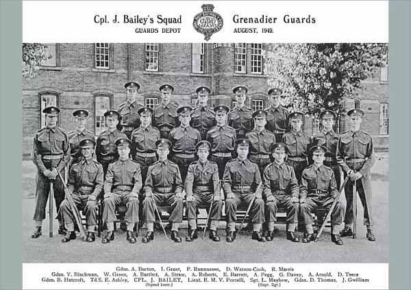 cpl baileys squad august 1949 burton