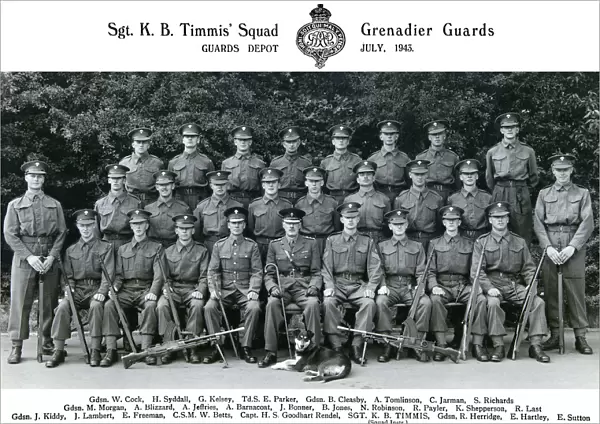 sgt k b timmis squad july 1943 cock syddall