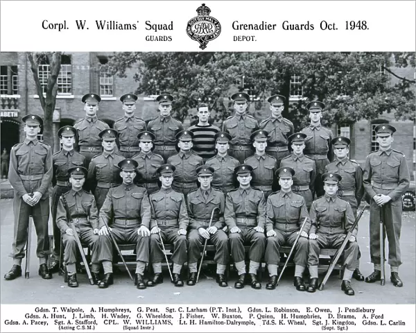 cpl w williams squad october 1948 walpole